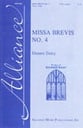 Missa Brevis No. 4 SATB choral sheet music cover